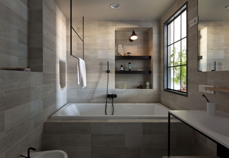 Apartment with the Birds by Olena Yudina has a monochrome material palette