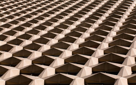 Alexander Jacques transforms architectural facades into abstract patterns