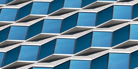 Alexander Jacques transforms architectural facades into abstract patterns