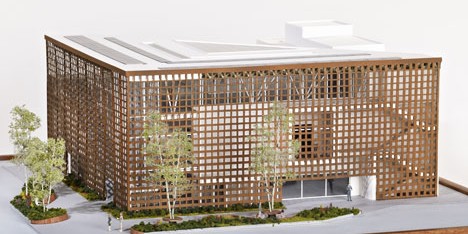 Architectural model demonstrates Shigeru Ban’s new Aspen Art Museum