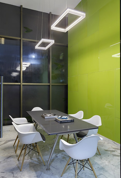 Giant timber nest provides meeting room at Baya Park offices by Planet 3 Studios