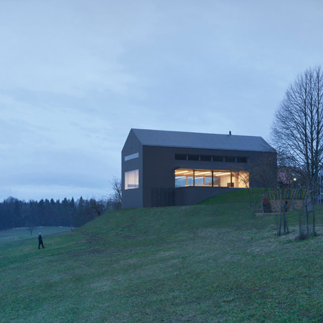 Black Barn by Arhitektura d.o.o. used for production of dried fruit and honey