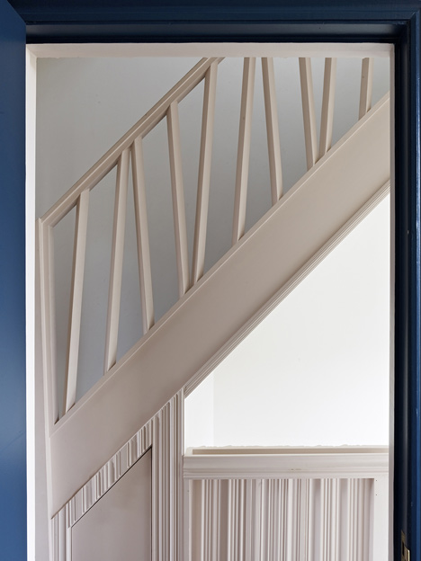 AOC Architecture adds wall-hung bicycles and basket-weave flooring to London townhouse