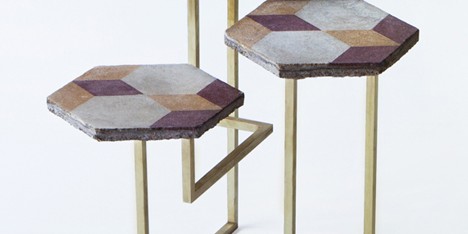 Discarded materials from Milanese homes used to make furniture by Atelier Biagetti