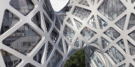 Zaha Hadid unveils sculptural hotel for casino resort in Macau
