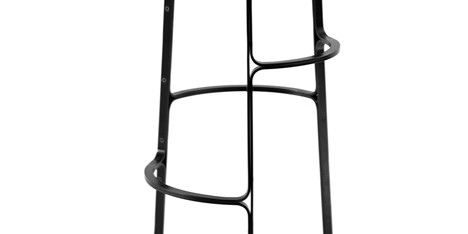 Bar stool by Aurélien Barbry features multiple footrests to fit any user
