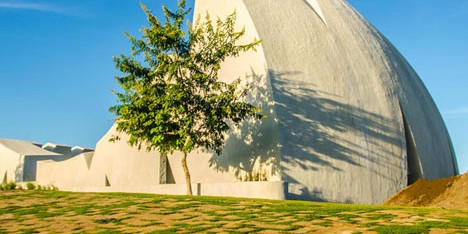 Concrete auditorium by Valentiny HVP Architects built for Brazils Musica em Trancoso festival
