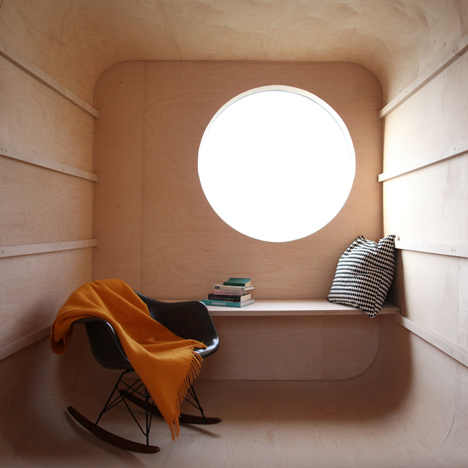 Abandoned trailer converted into garden hideaway by Karel Verstraeten