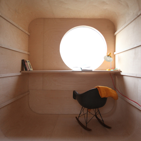 Abandoned trailer converted into garden hideaway by Karel Verstraeten