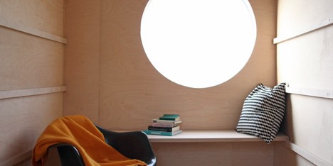 Abandoned trailer converted into garden hideaway by Karel Verstraeten