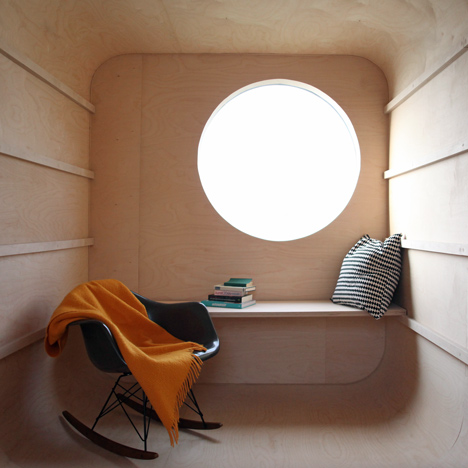 Abandoned trailer converted into garden hideaway by Karel Verstraeten