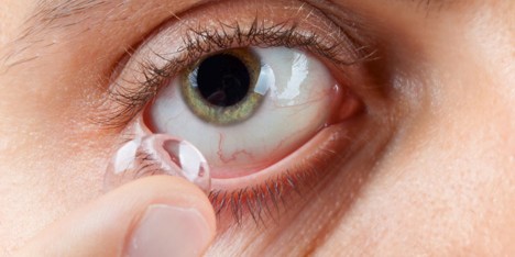 Contact lens image from Shutterstock