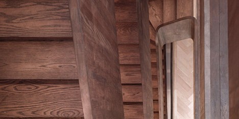 Curvacious oak staircase ascends through converted London convent by John Smart Architects