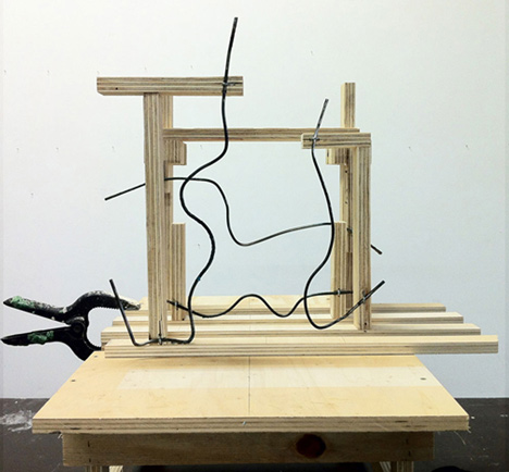 Cutting Edge sofa by Martijn Rigters cut from huge block of foam using hot wires