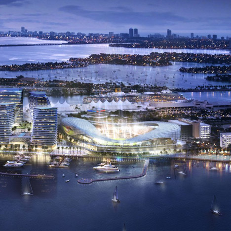 David Beckham unveils seafront stadium proposal for Miami port