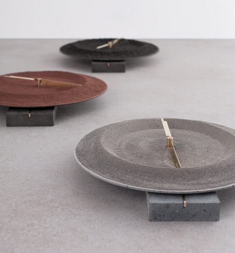 Formafantasma experiment with lava to form furniture collection