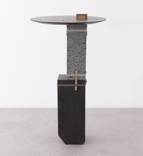 Formafantasma experiment with lava to form furniture collection