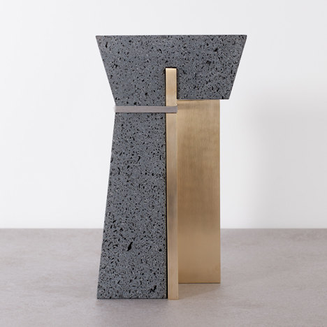 Formafantasma experiment with lava to form furniture collection