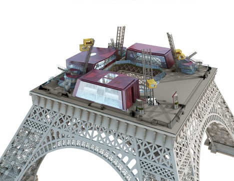New first floor for the Eiffel Tower by Moatti-Rivière Architects nears completion