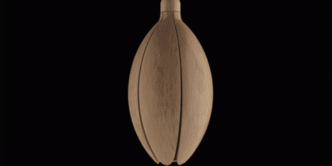 Flower-shaped lamp that blooms at night by Constantin Bolimond