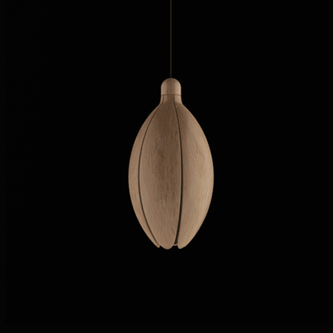 Flower-shaped lamp that blooms at night by Constantin Bolimond
