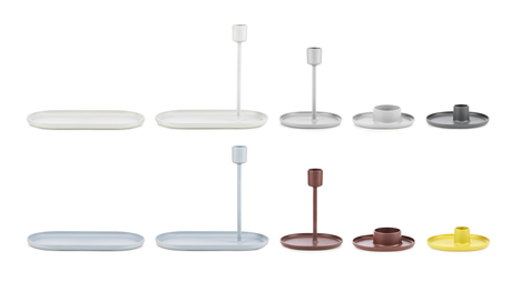 Family of candle holders created by Simon Legald for Normann Copenhagen