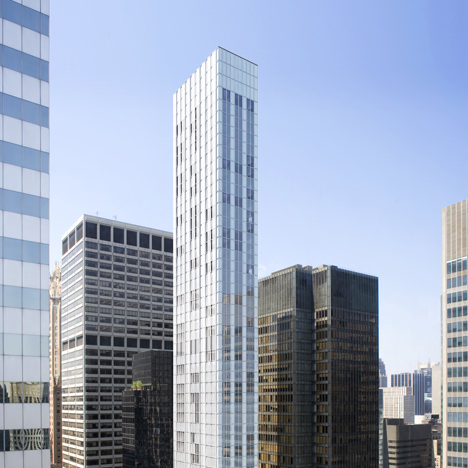 Foster's skinny skyscraper underway beside Mies' Seagram Building