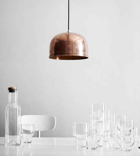 Menu begins production of cloche-shaped lamps by Grethe Meyer