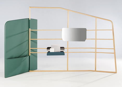 Rattan cane supports Insulaire furniture collection by Numéro 111