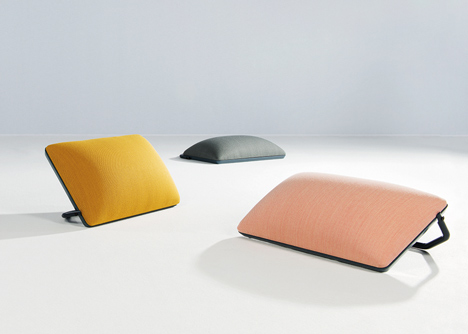 Rattan cane supports Insulaire furniture collection by Numéro 111