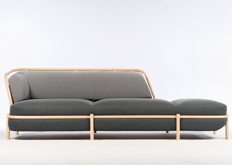 Rattan cane supports Insulaire furniture collection by Numéro 111