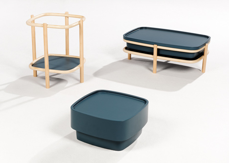 Rattan cane supports Insulaire furniture collection by Numéro 111