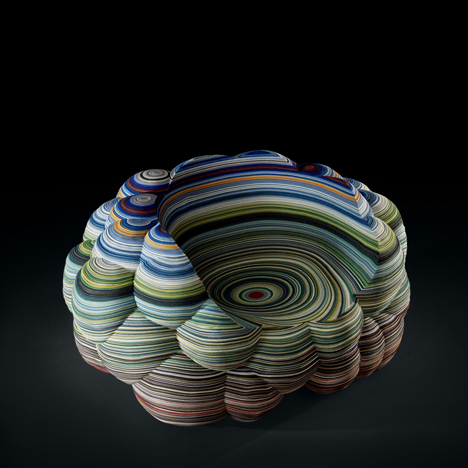 Layered fabric chair by Richard Hutten to launch in Milan
