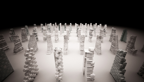 Tammo Prinz's modular skyscraper concept celebrates five-sided surfaces