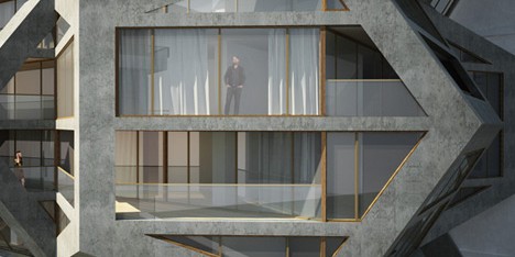 Tammo Prinz's modular skyscraper concept celebrates five-sided surfaces