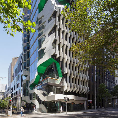Lyons completes sculptural Melbourne tower for Australian Institute of Architects