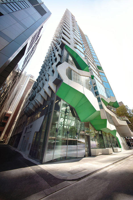 Lyons completes sculptural Melbourne tower for Australian Institute of Architects