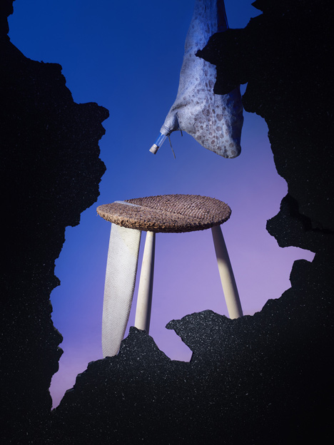 Moustache products to form breathing installation at Spazio Rossana Orlandi