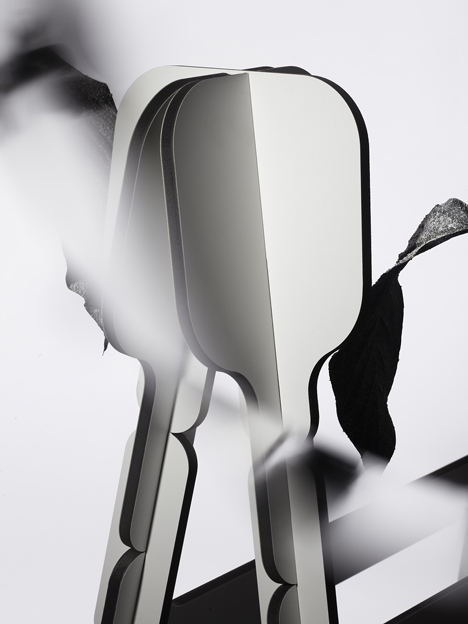 Moustache products to form breathing installation at Spazio Rossana Orlandi
