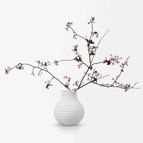 Mutant vase by Yiannis Ghikas has a sci-fi surface pattern