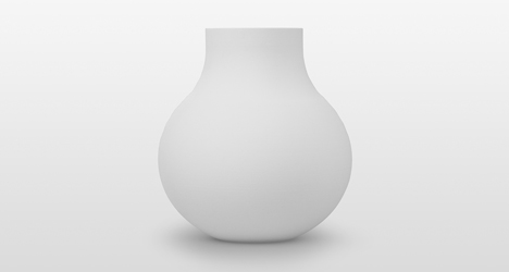 Mutant vase by Yiannis Ghikas has a sci-fi surface pattern