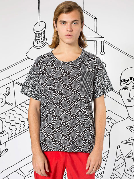 American Apparel launches capsule collection with Memphis designer Nathalie Du Pasquier