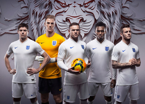 Neville Brody typeface for England Football team at 2014 World Cup