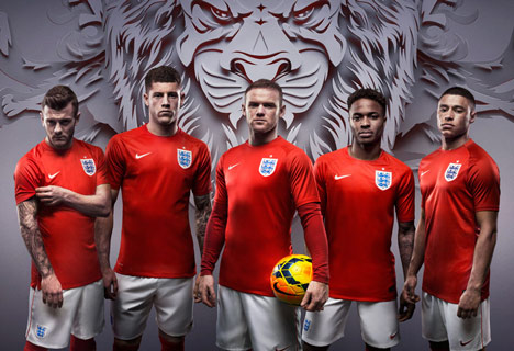 Neville Brody typeface for England Football team at 2014 World Cup