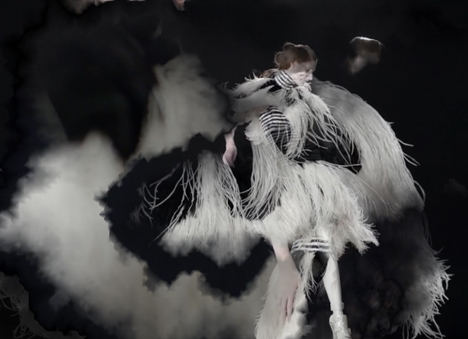 Gestures manipulate interactive fashion films at POST exhibition