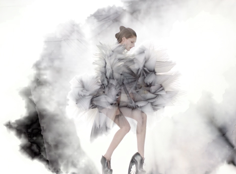 Gestures manipulate interactive fashion films at POST exhibition
