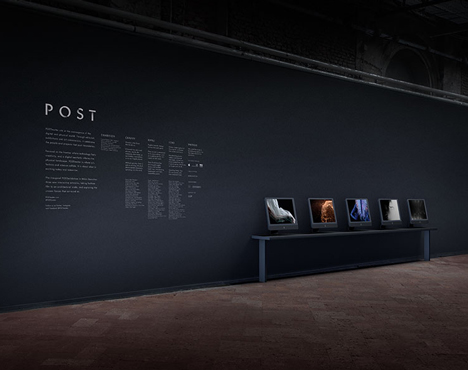 Gestures manipulate interactive fashion films at POST exhibition
