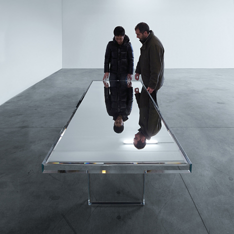 PRISM Mirror Table by Tokujin Yoshioka