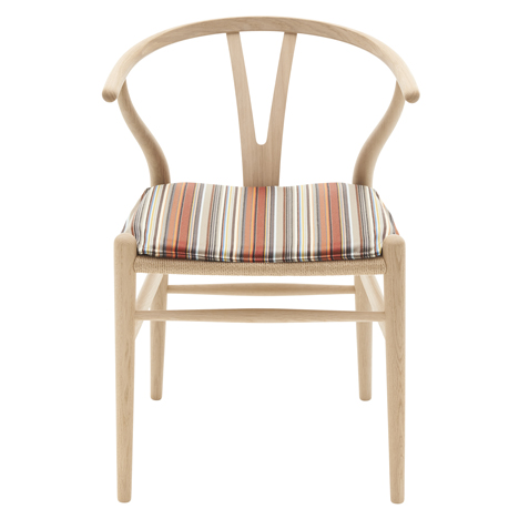 Paul Smith upholsters classic furniture designs by Hans J. Wegner in his signature stripes