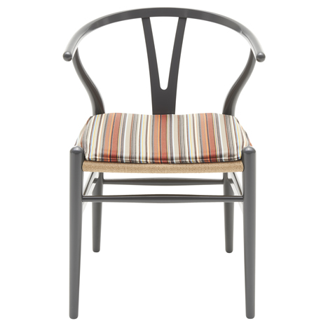 Paul Smith upholsters classic furniture designs by Hans J. Wegner in his signature stripes